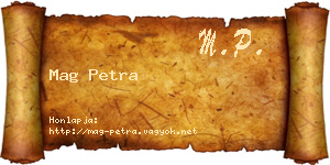 Mag Petra névjegykártya