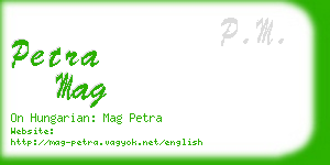 petra mag business card